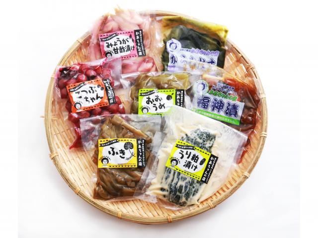 道の駅 南信州とよおかマルシェ限定 かあちゃん特製漬物7点セット(とよマルかあちゃんギフト4)