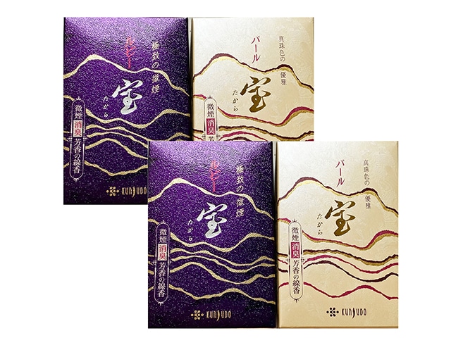 薫寿堂　お線香　ミニ寸セット(ルビー宝・パール宝　各2箱)