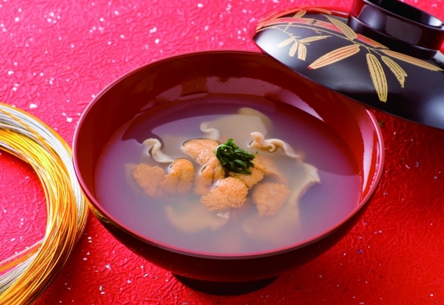 青森郷土料理　いちご煮 (ウニとアワビのお吸物)3缶【化粧箱入】