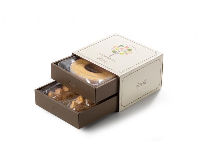 樹楽里ボックス　プレーンS&AZUMA(米粉バウムクーヘン)