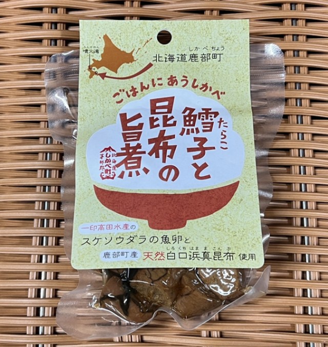道の駅しかべ間歇泉公園限定 「ごはんにあうしかべ」シリーズ 鱈子と昆布の旨煮 80g 3個セット