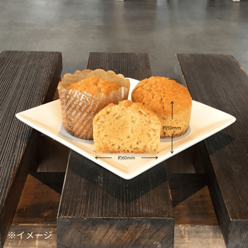玄米で作ったマフィン（キャラメル風味）