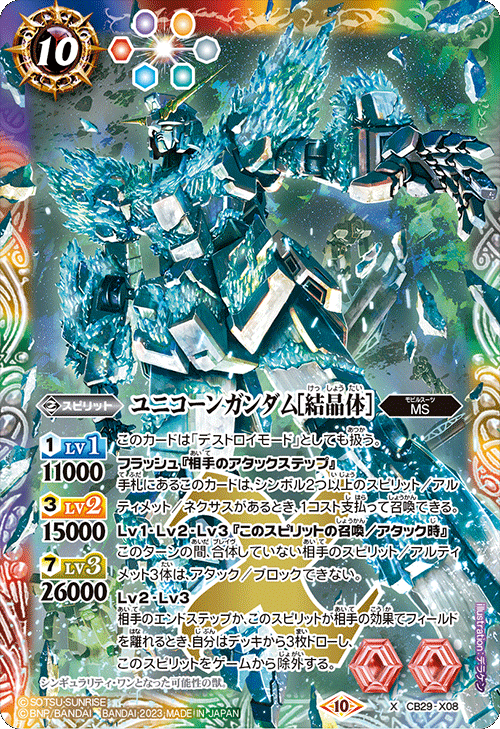 X】ユニコーンガンダム［結晶体］《CB29-X08》
