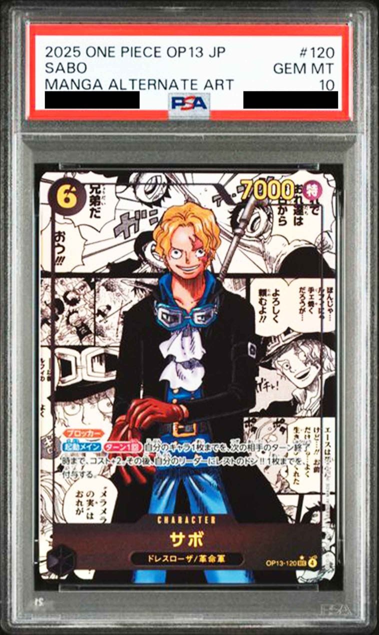 PSA10鑑定済〉【SEC】サボ（スーパーパラレル / 原作コミック背景