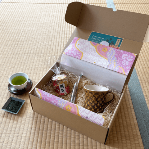 煎茶ギフトCセット【七宝マグカップ】