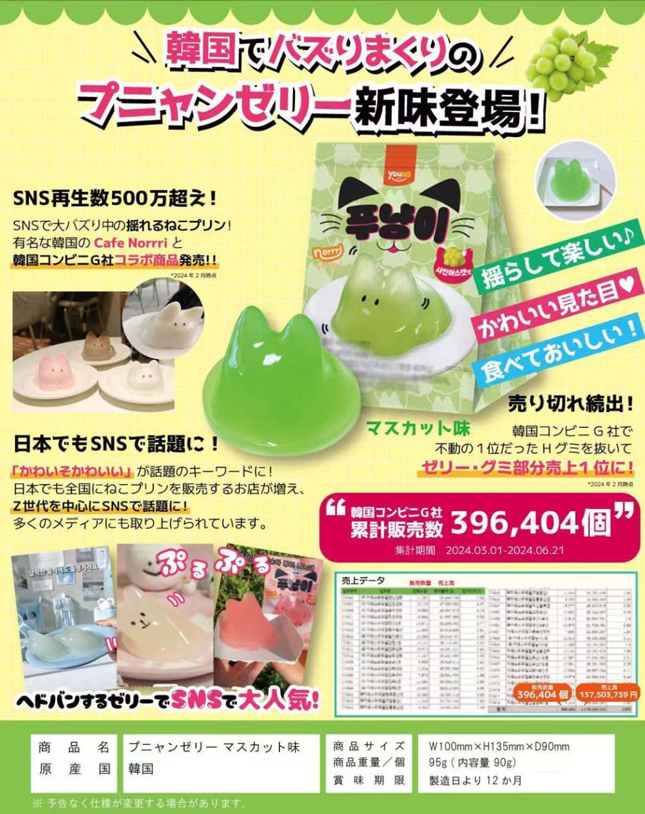 プニャンゼリー マスカット味（72個入） | ゼリー（Jelly） | TOYS