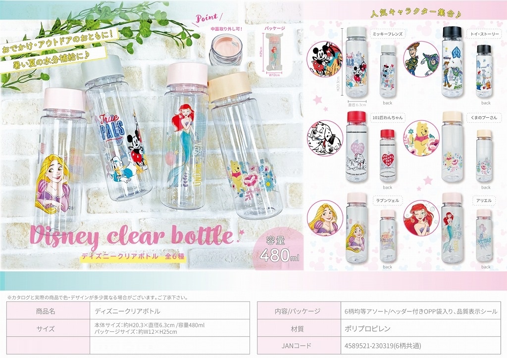 ディズニークリアボトル（72個入） | ディズニー（Disney） | TOYS