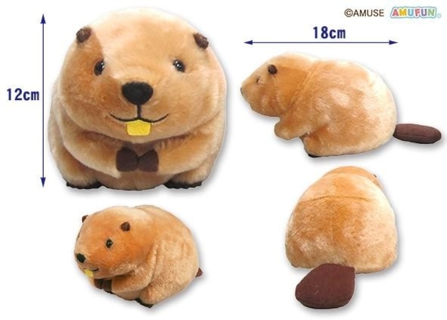 ぬいぐるみ」むっちりビーバーたっちSTマロン（50個入） | ぬいぐるみ