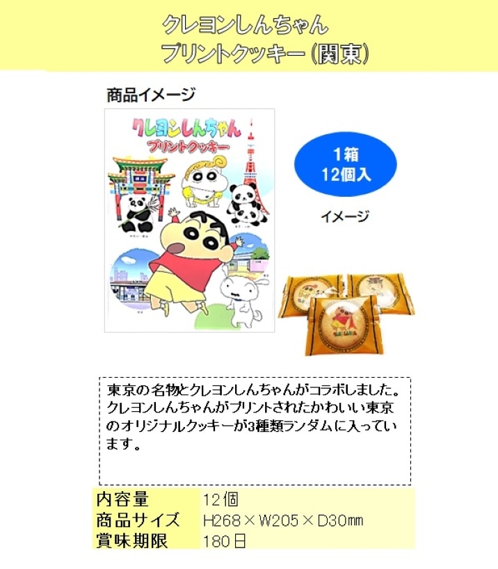 クレヨンしんちゃんプリントクッキー(関東)（60個入） | クッキー