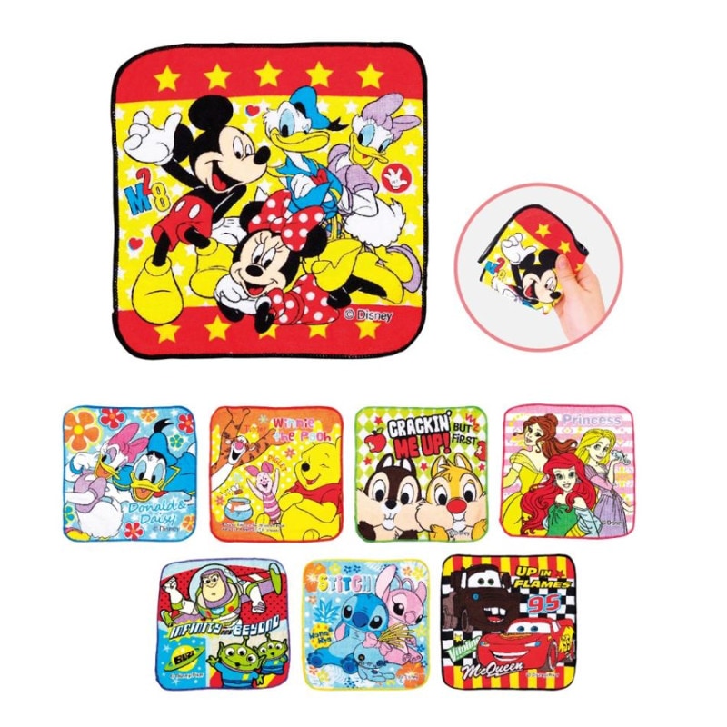 よたよた 5セット　40枚【正規品】ミニ　ディズニー　 全8種セット ディズニー」キャラクターオールスターミニタオル（192個入