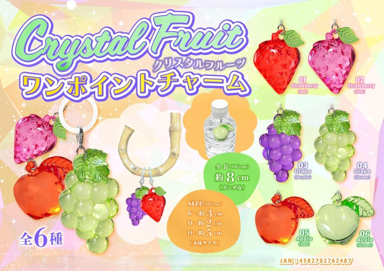 めじるしチャーム」クリスタルフルーツ ワンポイントチャーム（384個入