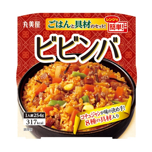 丸美屋　ビビンバ　バターチキンカレー　ハヤシライス　とり釜めし ビビンバ ごはん付き[6個セット] ｜丸美屋 通販くらぶ