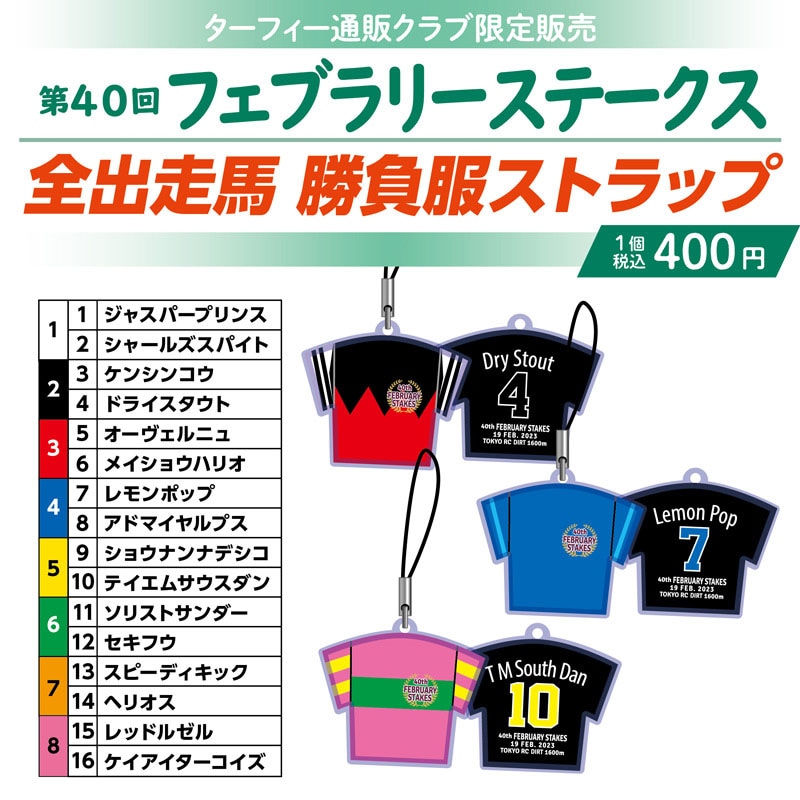 正式的 JRA G1 勝負服ストラップ ストラップ