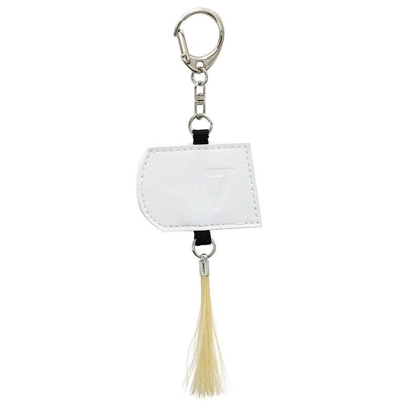 馬の毛キーホルダー【ゼッケン・白】 | カテゴリー一覧,ストラップ