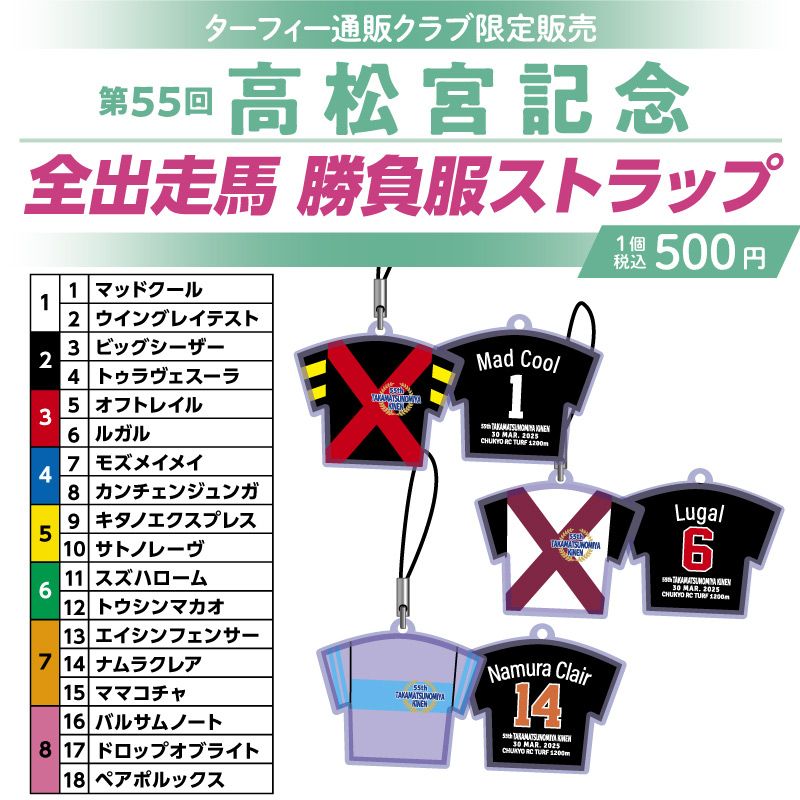 競馬 JRA G1 勝負服ストラップ 700円 競馬 JRA G1 勝負服ストラップ 700円