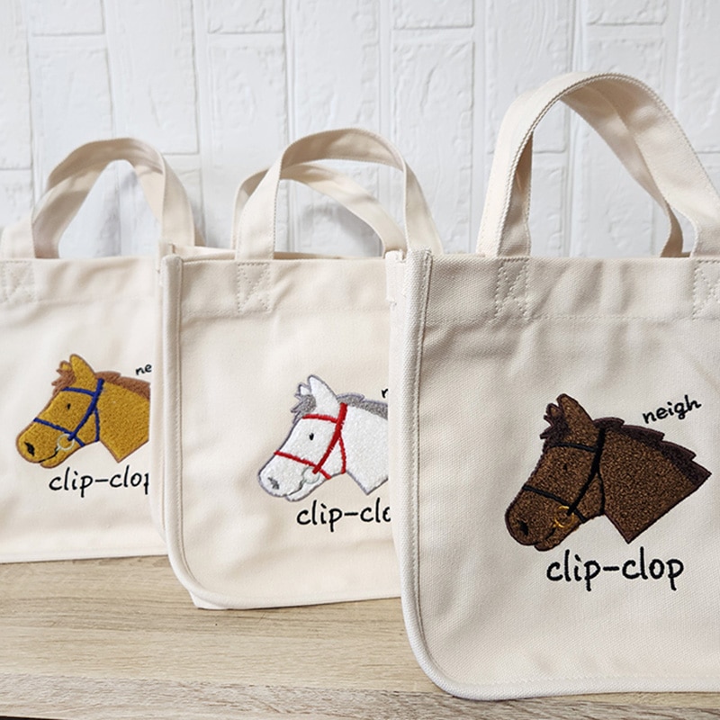 サガラ刺繍ランチトート【白毛】 | カテゴリー一覧,雑貨・カプセル