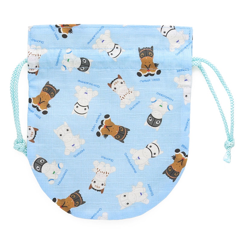 アイドルホース柄 巾着【白毛ファミリー】 | カテゴリー一覧,雑貨