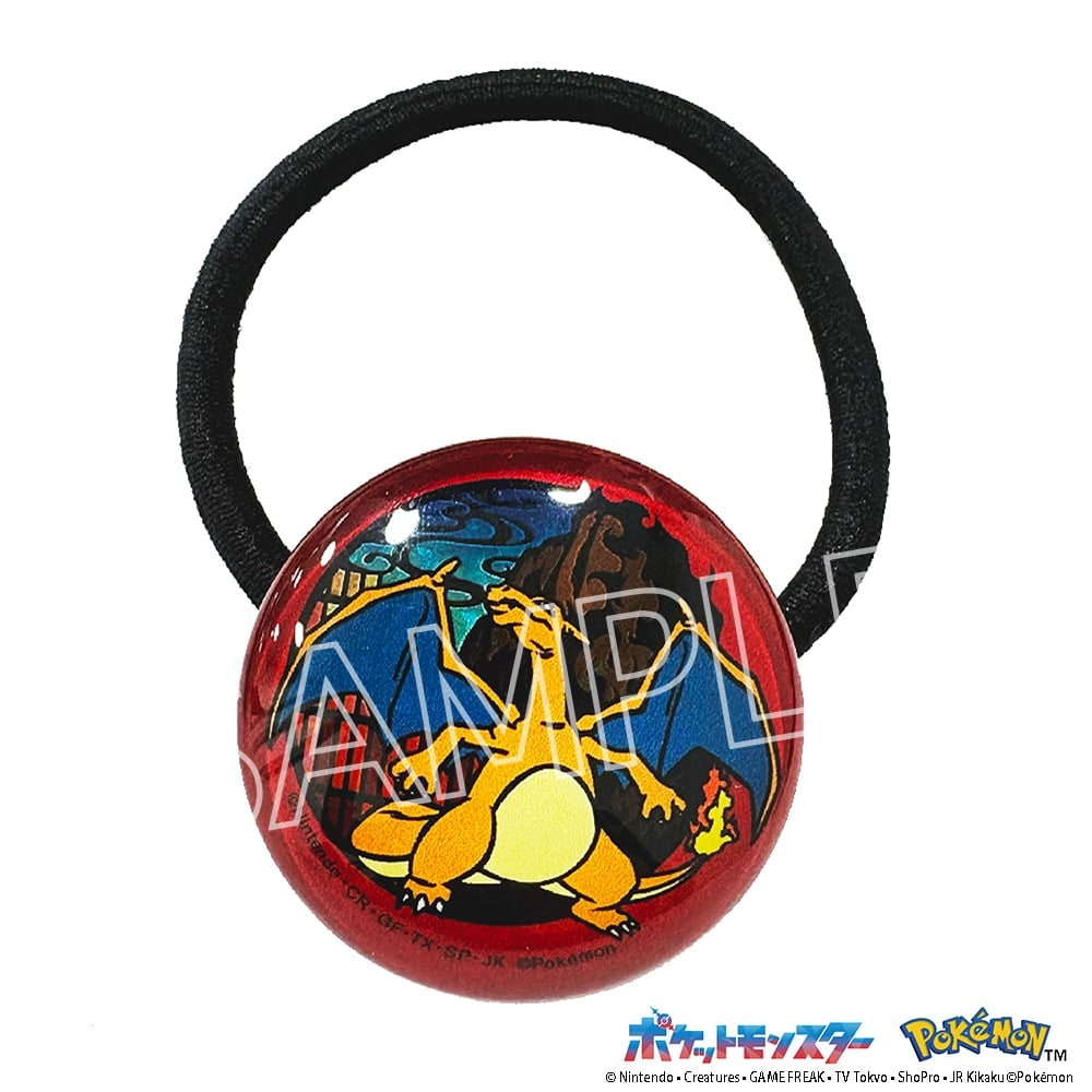 ＊ポケットモンスター　切り絵シリーズ　キラキラヘアゴム　リザードン