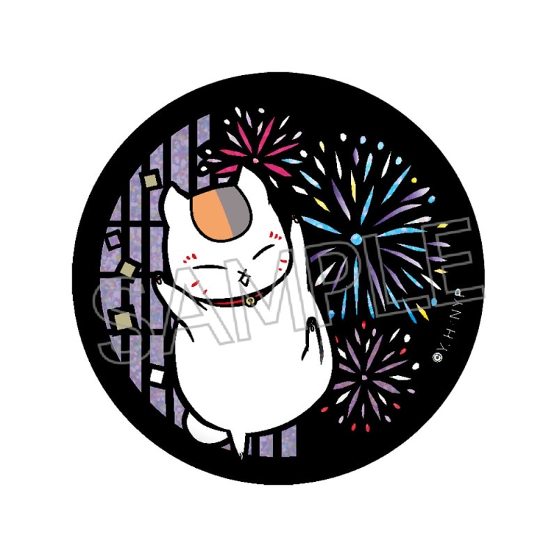 夏目友人帳 切り絵シリーズ セレクション vol.1 キラキラ缶バッジ 花火