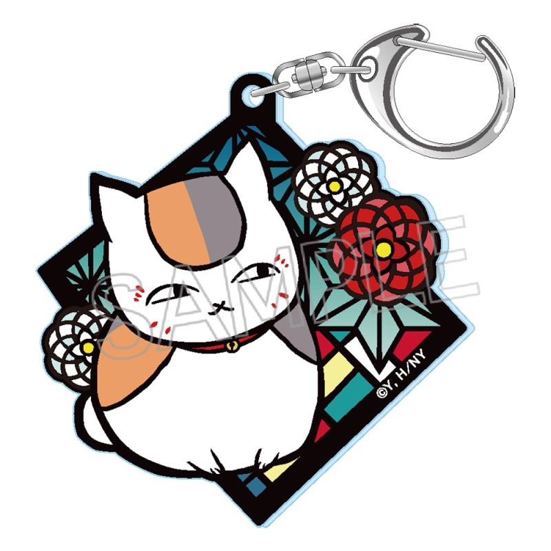 夏目友人帳 切り絵シリーズ セレクション vol.1 グリッターキーホルダー 和モダン(麻の葉紋様)