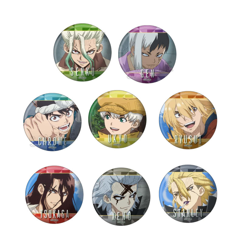 ＊Dr.STONE　百面相 缶バッジ Vol.2　BOX（8個入り）