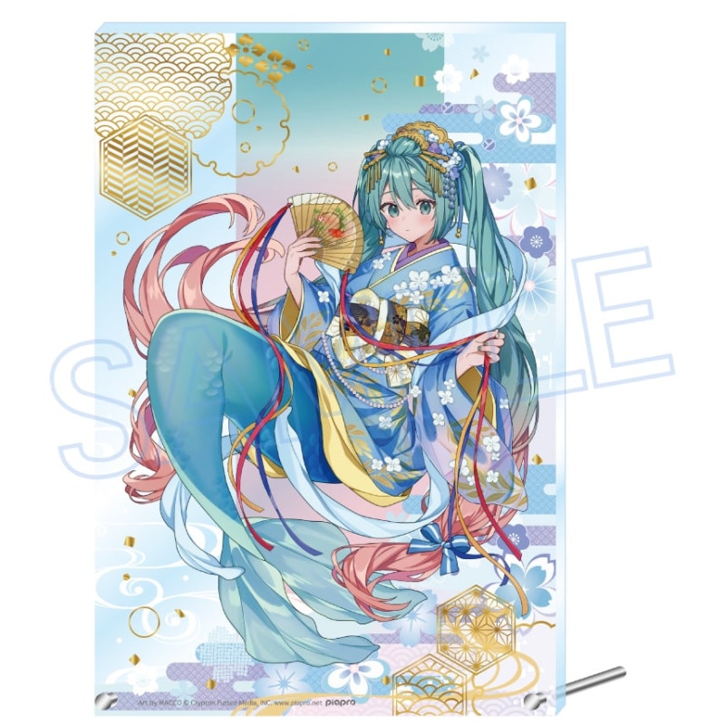 初音ミク 百鬼夜行 ～麗宴～ 箔押しBIG缶バッジ A 猫又（ねこ