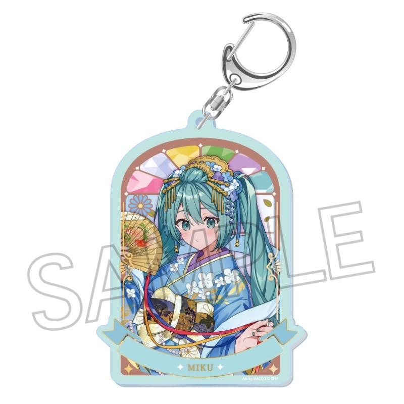 初音ミク　百鬼夜行 ～麗宴～　箔押しアクリルキーホルダー　B 人魚（にんぎょ）