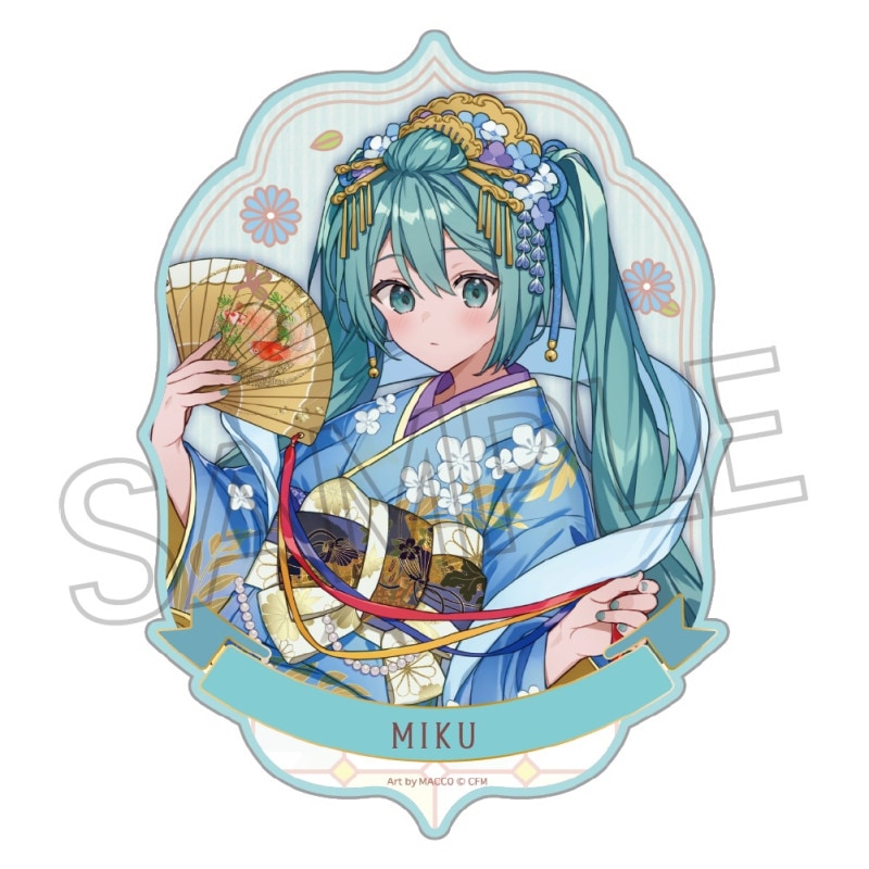 初音ミク　百鬼夜行 ～麗宴～　ステッカー　B 人魚（にんぎょ）