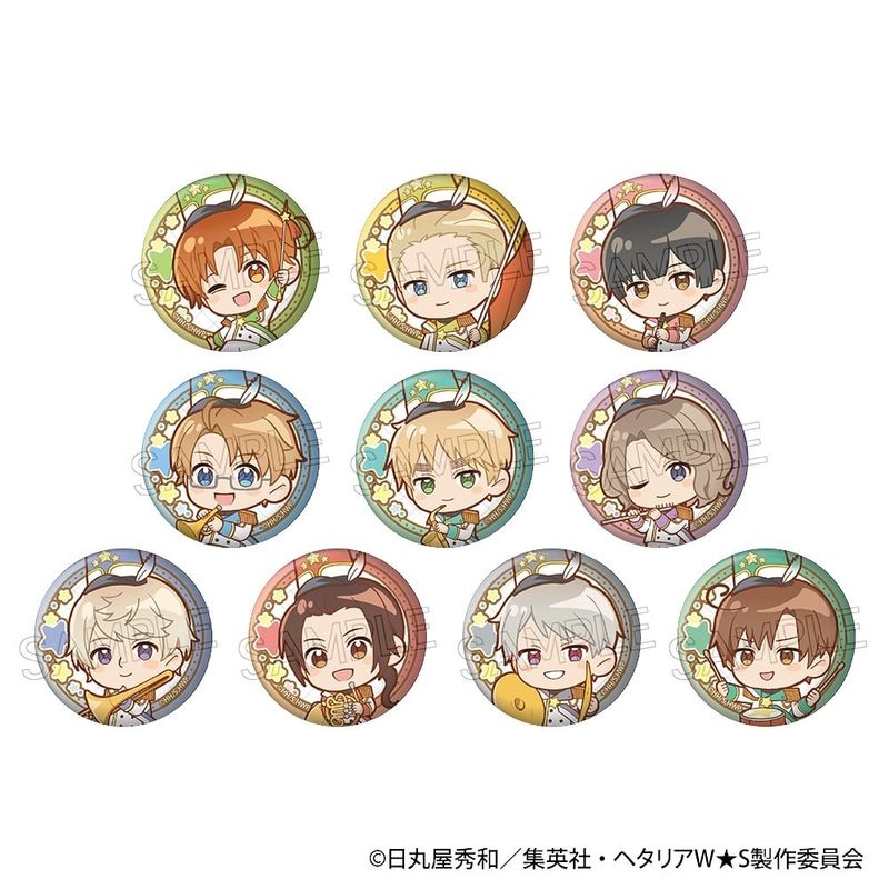 ヘタリアWorld☆Stars 缶バッジ -マーチング- BOX（10個入