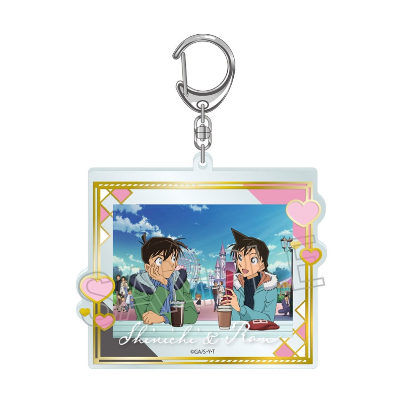 名探偵コナン　箔押しアクリルキーホルダー 工藤 新一＆毛利 蘭
