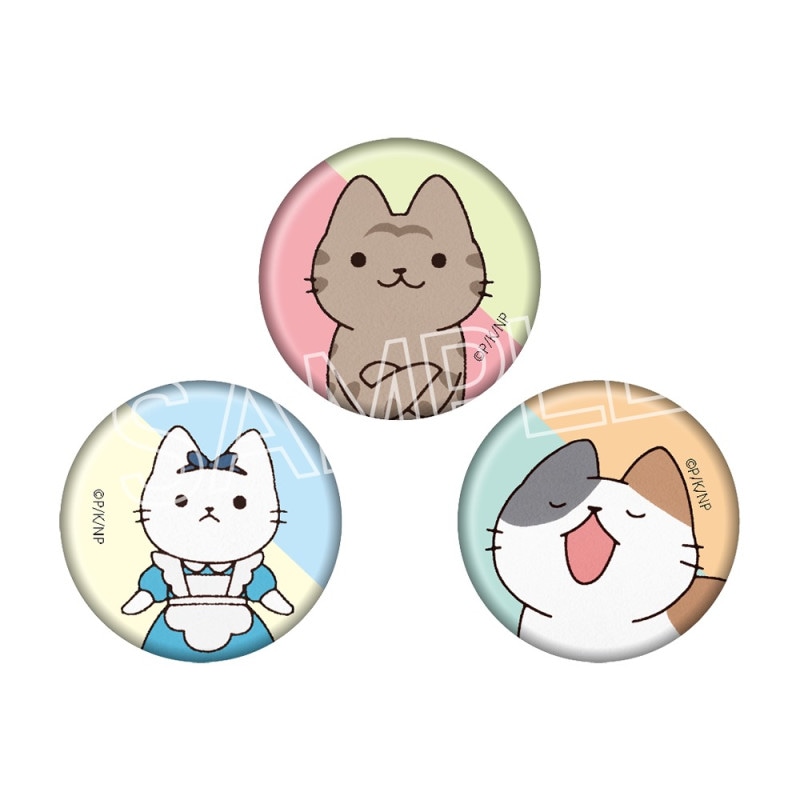 うごく！ねこむかしばなし　ミニ缶バッジセット　Bセット