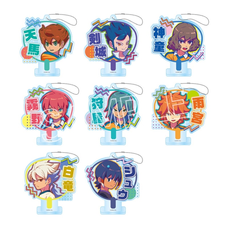 イナズマイレブン 英雄たちのヴィクトリーロード　ビビッドラインシリーズ　デコうちわキーチェーン Vol.2　BOX（8個入）