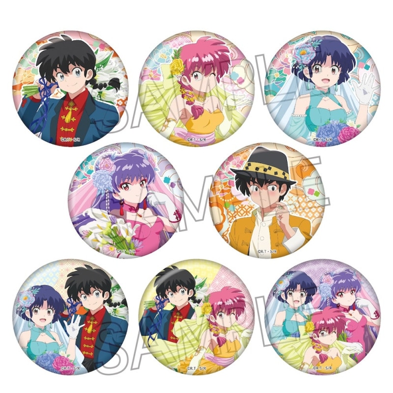 らんま1/2 フラワーブーケ 缶バッジ BOX（8個入） | らんま1/2