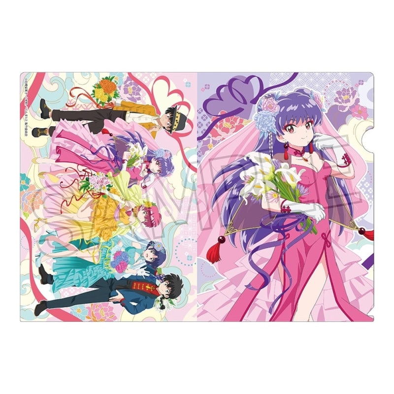 らんま1/2 フラワーブーケ クリアファイル シャンプー＆集合 | らんま1