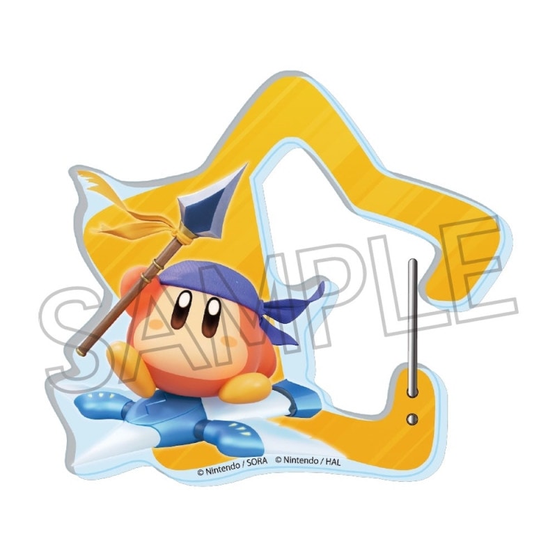 星のカービィ　カービィのエアライダー　星型カラビナ　B:バンダナワドルディ＆ウィングスター