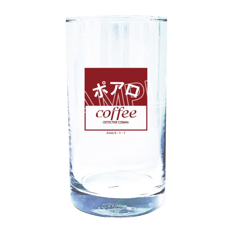 涙を誘う看板 名探偵コナン 喫茶ポアロシリーズ グラス 看板ロゴ | 名探偵コナン