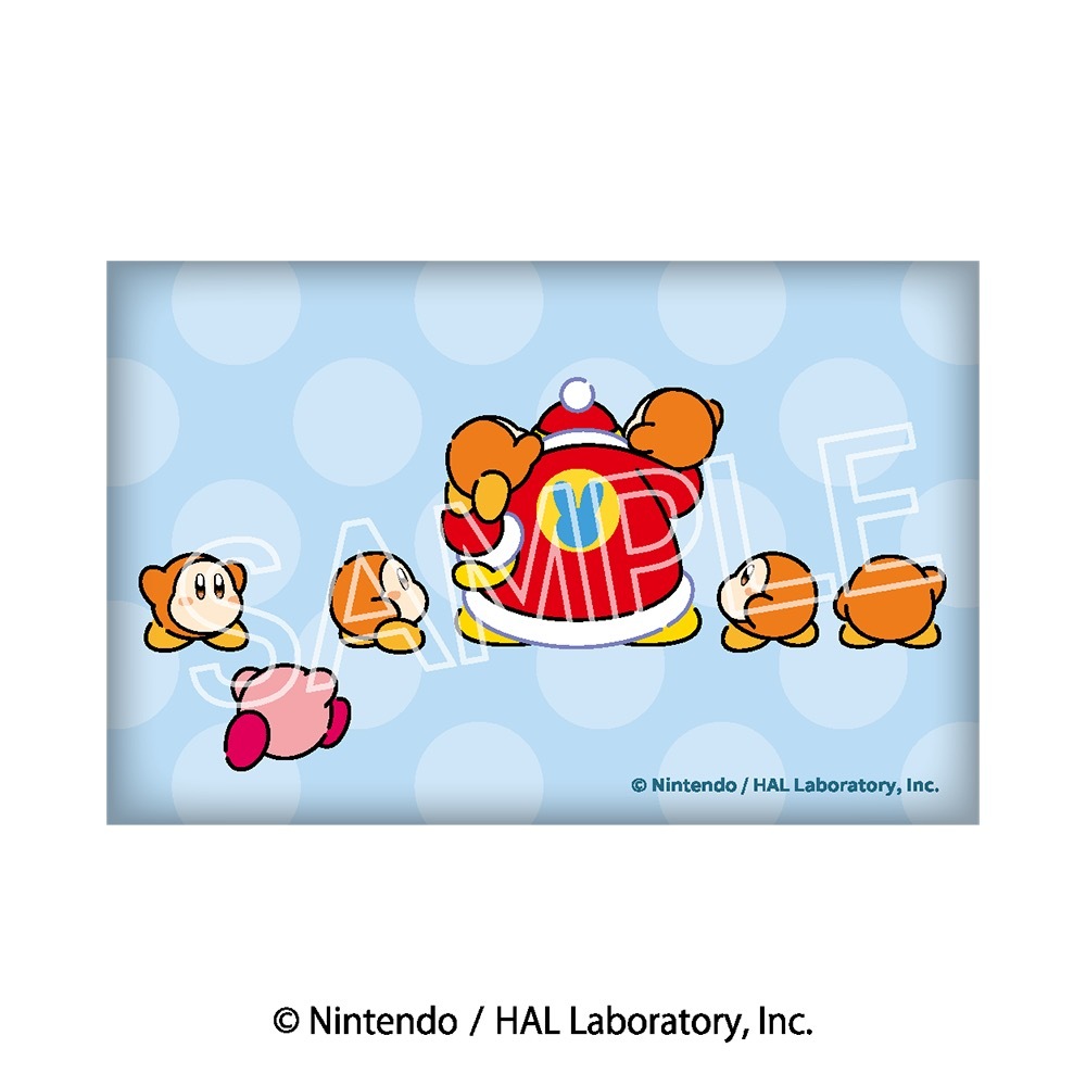 星のカービィ カービィ play with ワドルディ スクエア缶バッジ