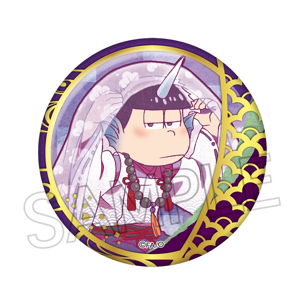 おそ松さん カラ松 缶バッジ 生きざま展 おそ松さん ニートの生きざま展 シャツ松 缶バッジ カラ松