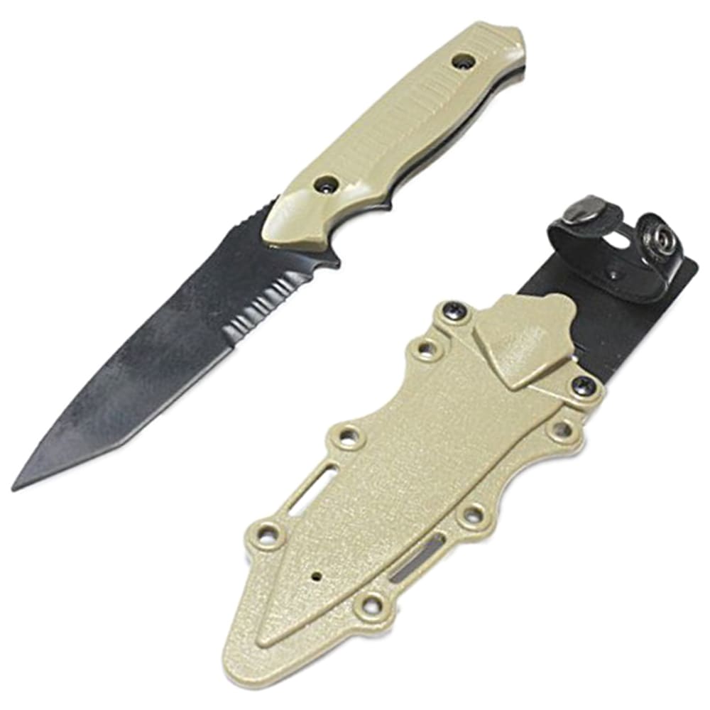 ニムラバスタイプ ダミーナイフ ベルトシース付き TAN