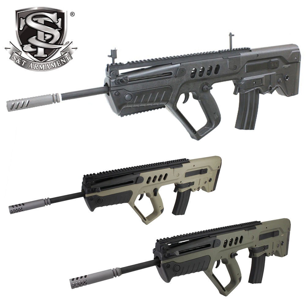 S＆T TAVOR SAR FLAT TOP PRO Ver. ロングバレル / S&T T21 SAR Flat Top pro Long-barrel EBB