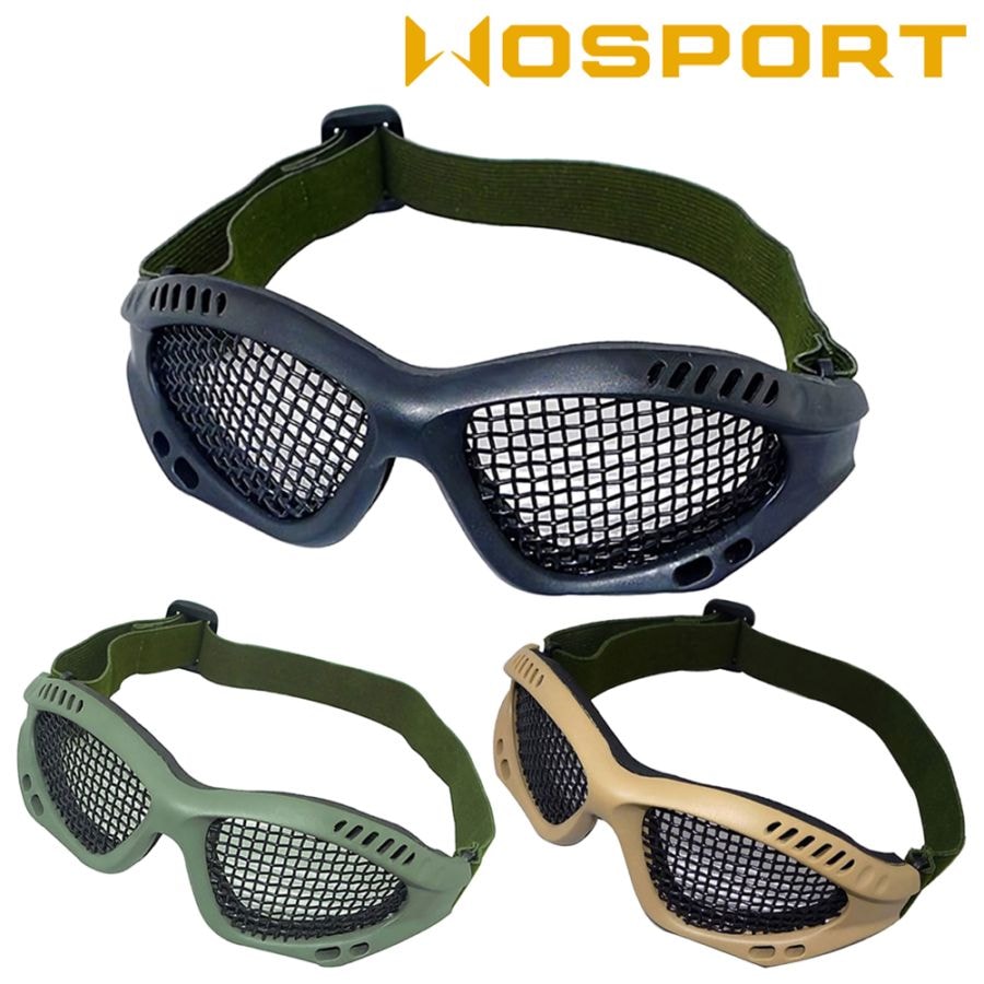 WOSPORT Zero タクティカルグラス スチールメッシュ