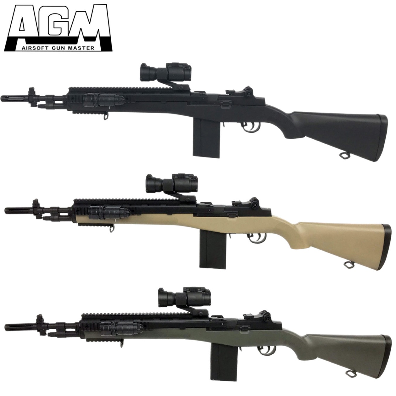 AGM M14 エアコッキングライフル ショート / M14 Short Spring Powere Rifle