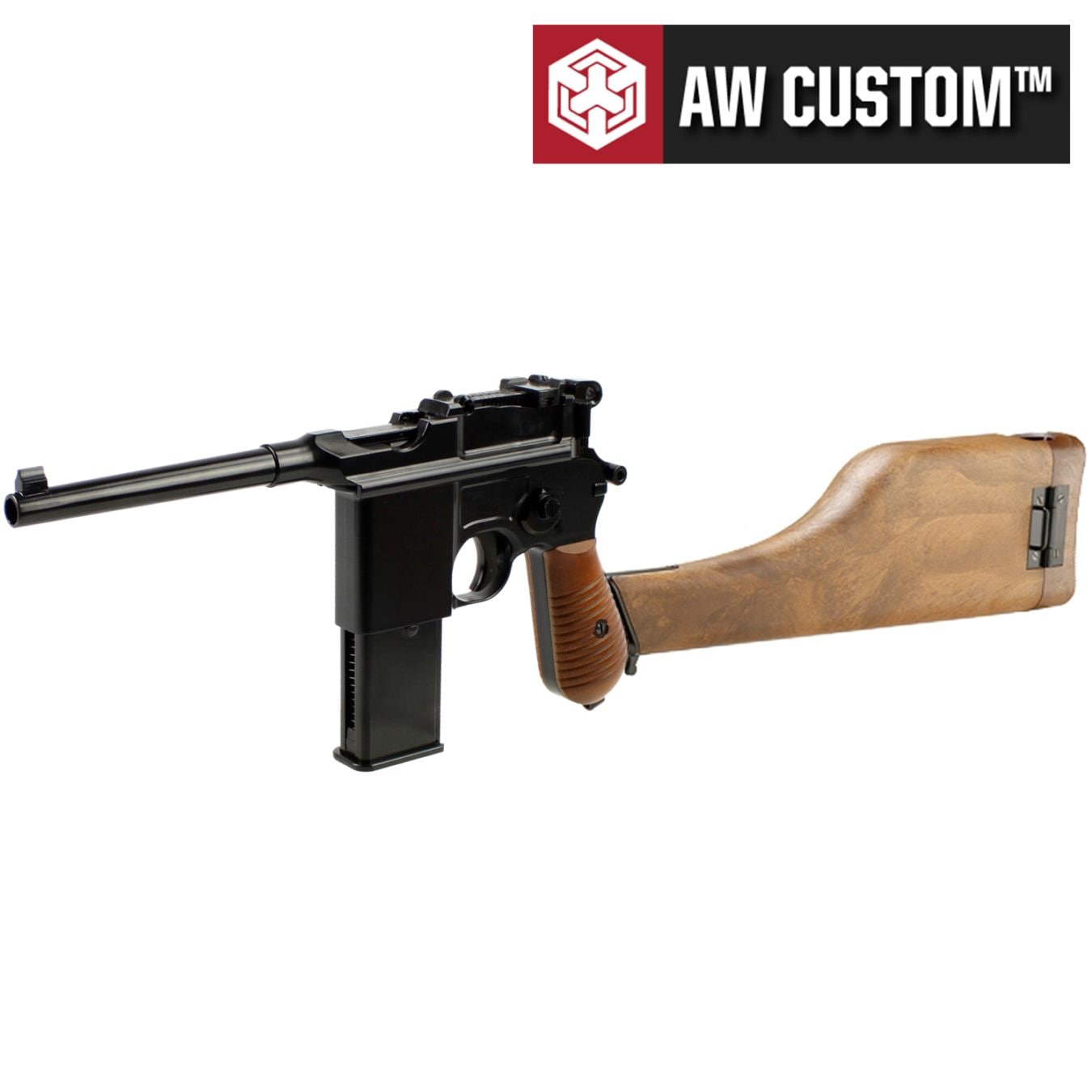 【2月下旬再入荷予定 予約商品】ARMORER WORKS M712 GBB フェイクウッド ストックホルスター付