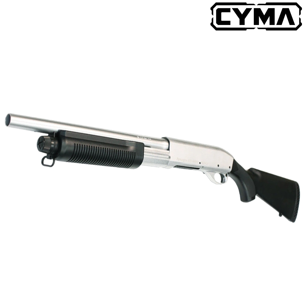 CYMA M870 ショート 固定ストック スポーツライン ショットガン Silver