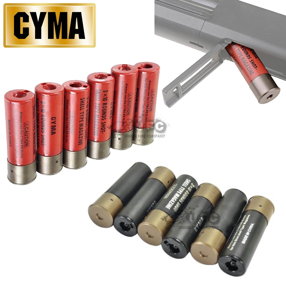 【WEB限定特価】CYMA 30rds ショットシェル型マガジン 6Shell