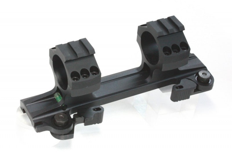 Larueタイプ 1inch/30mm QDスコープマウント Black