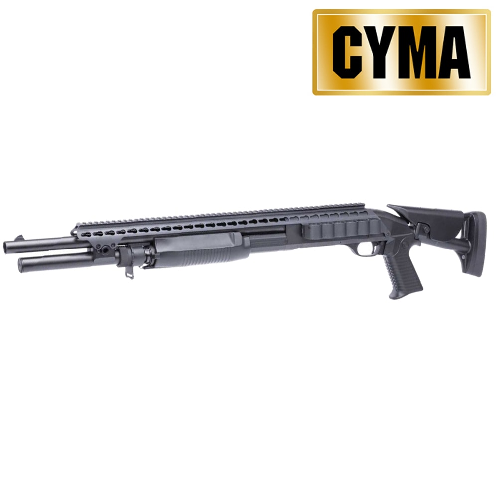 CYMA ベネリ M3 ロング Tac. Rストック フルメタルショットガン Black