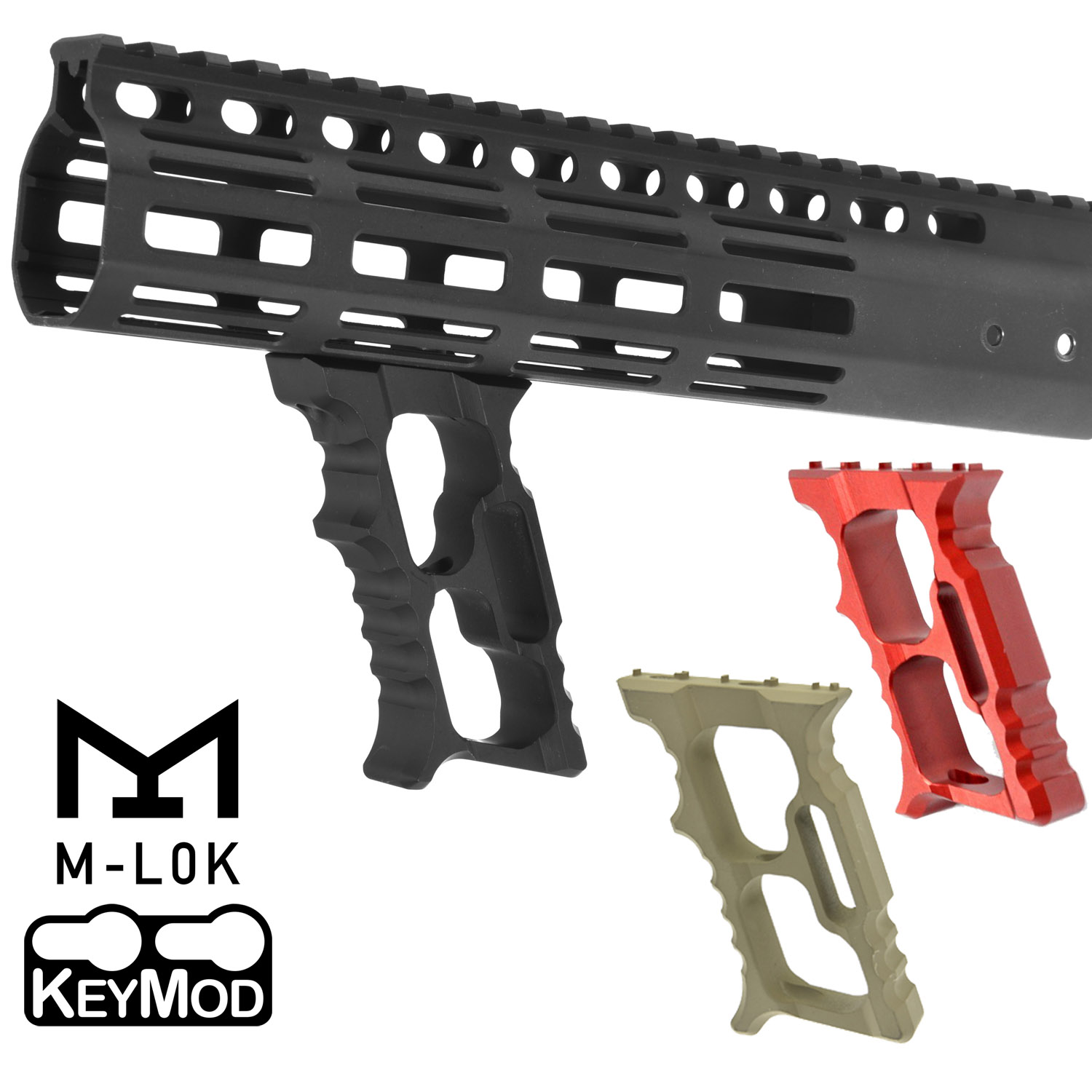 HALO MiniVertタイプ グリップ (MLOK＆KEYMOD)