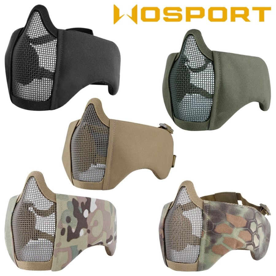 WOSPORT V1タイプ メッシュマスク ナイロンチーク Lサイズ