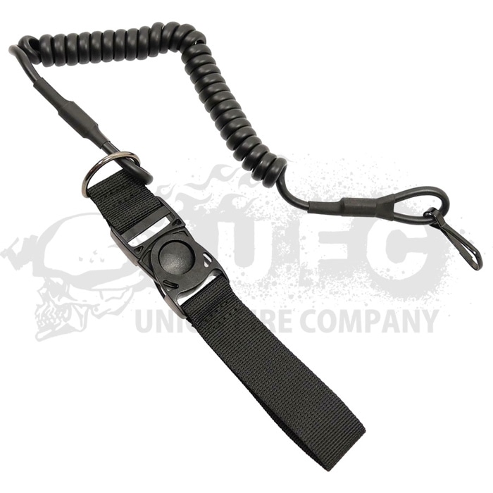 AMOMAX ナイロン ピストルランヤード BK